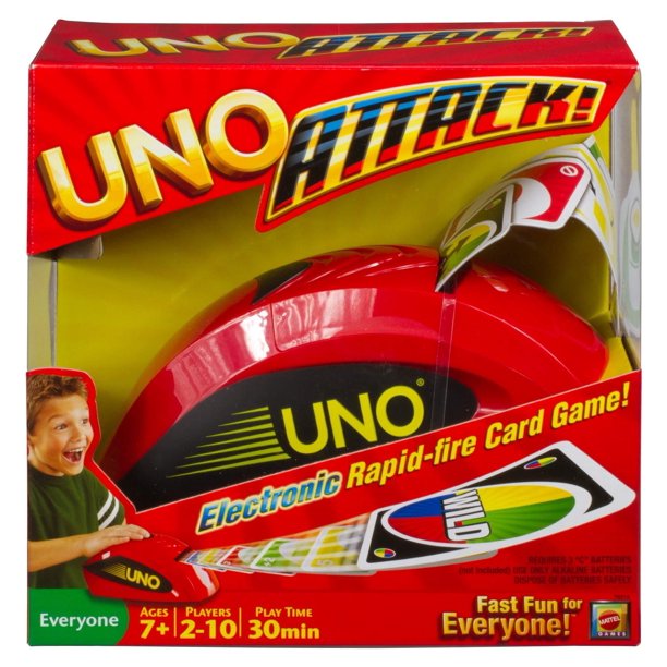 Đồ Chơi MATTEL GAMES Trò Chơi Trí Tuệ Uno Attack - Phiên Bản Máy Chia Thẻ Tự Động GXY78