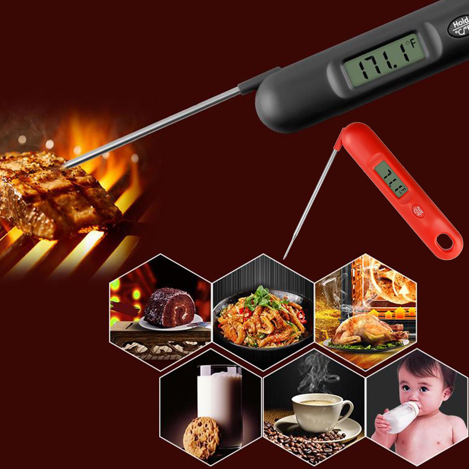 2x Digital Meat Thermometer Ultra Fast Read Thermometer W/Backlight for Kitchen