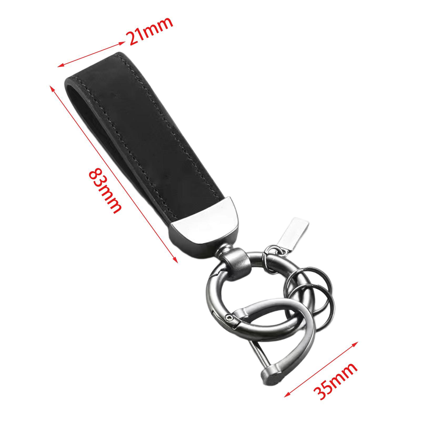 PU Leather Keychain Decor Gift Key Clip for Backpack Purse Handbag