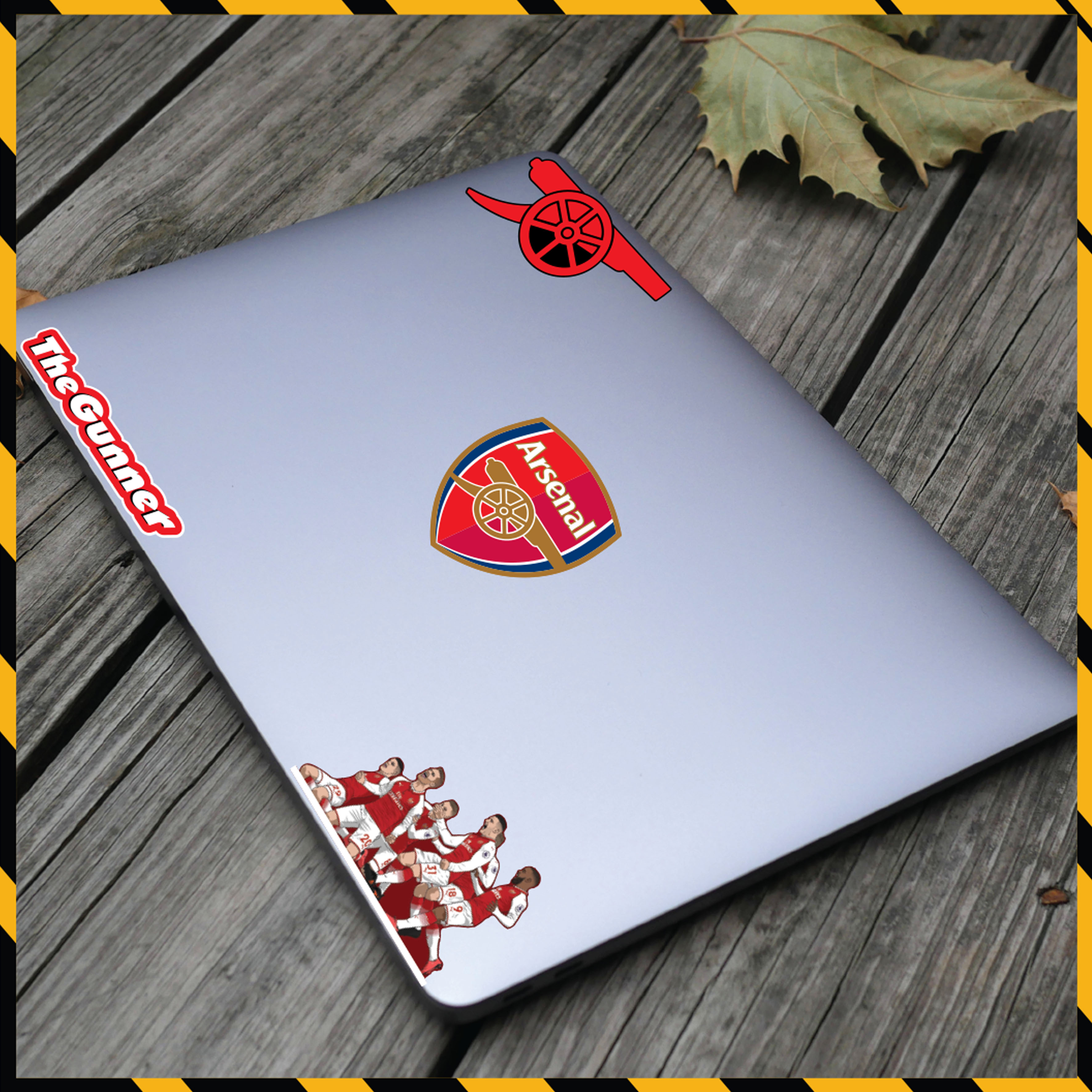 Hình Dán Sticker Clb Arsenal Dán Tem Xe, Dán Nón, Điện Thoại, Laptop - Chất Liệu Chống Thấm Nước, Bền Màu