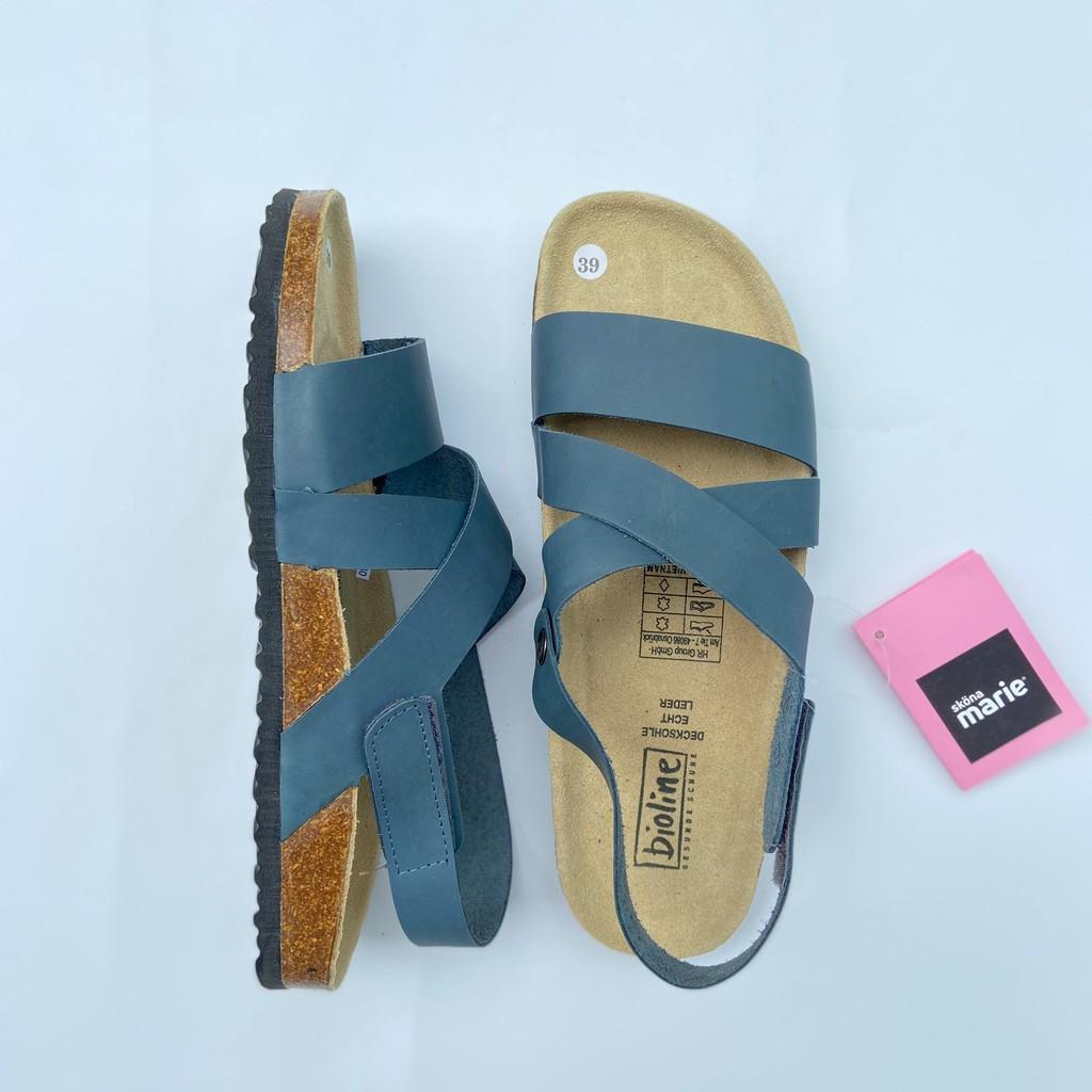 Giày sandal xỏ ngón birken đế bằng cho nam/nữ siêu êm siêu nhẹ mã BO21