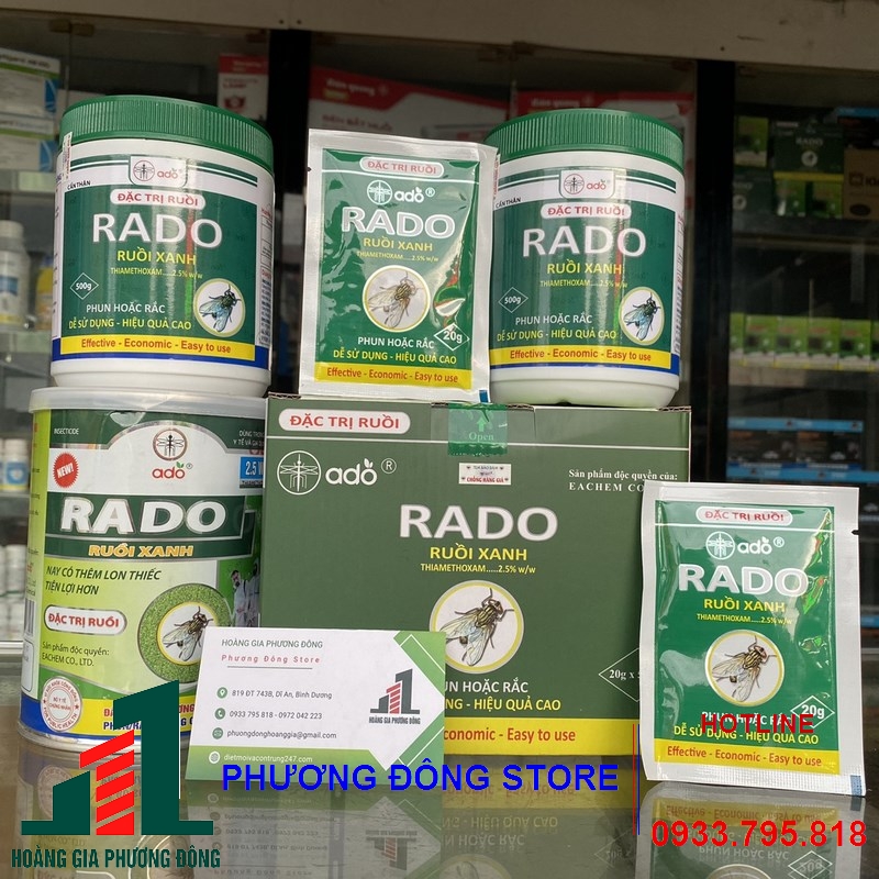 Thuốc diệt ruồi hiệu quả cao Rado ruồi xanh-500g