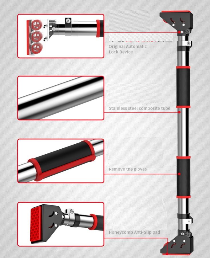 Xà đơn treo tường, gắn cửa điều chỉnh 72cm - 105cm và 93cm-140cm nặng 2kg, 2.5kg