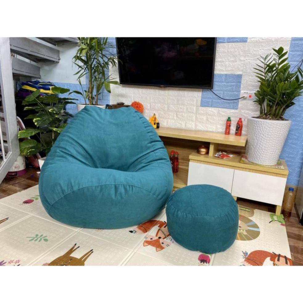 Vỏ ghế lười Babykid vải da lộn mềm được chọn màu