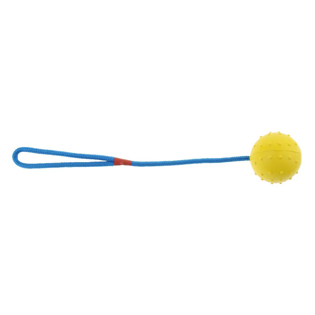 Pet  Interactive Play Interactive Ball with Rope Toy Yellow