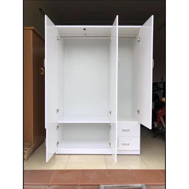 Tủ nhựa Đài Loan - tủ nhựa 3 cánh, tủ quần áo nhựa Đài Loan màu Trắng, hồng, xanh dương, vân gỗ óc chó, vân gỗ
