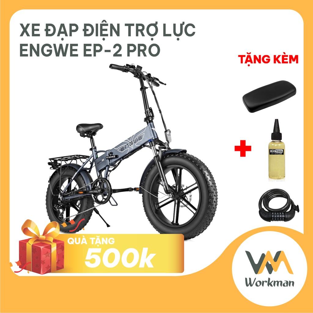 Xe Đạp Điện Trợ Lực Engwe EP-2 PRO - Xe Đạp Bánh Béo Gấp Gọn - Tốc Độ Tối Đa 48km/h