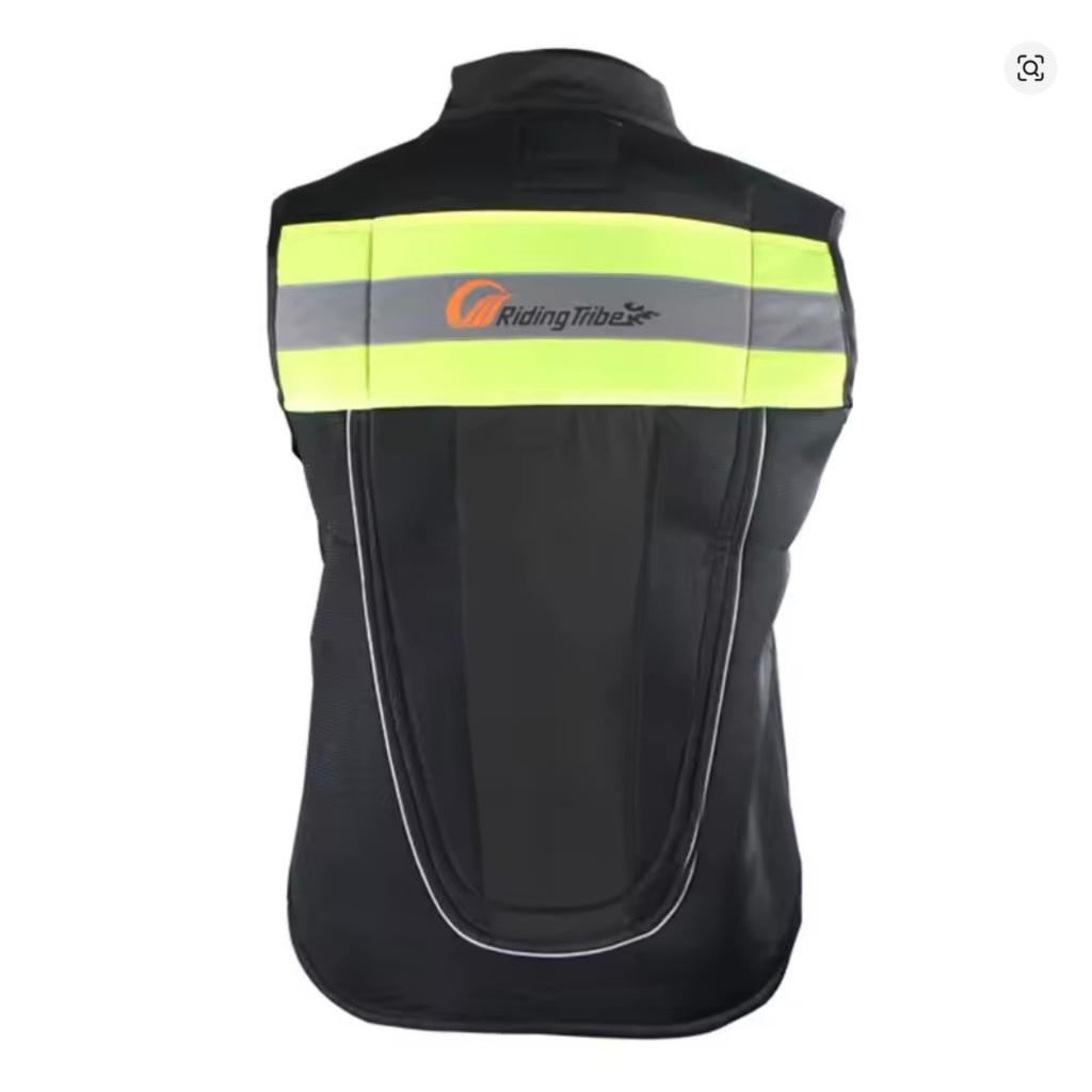 Áo Gile Bảo Hộ Phản Quang Đa Năng_Motorcycle Rider Vest - Đen