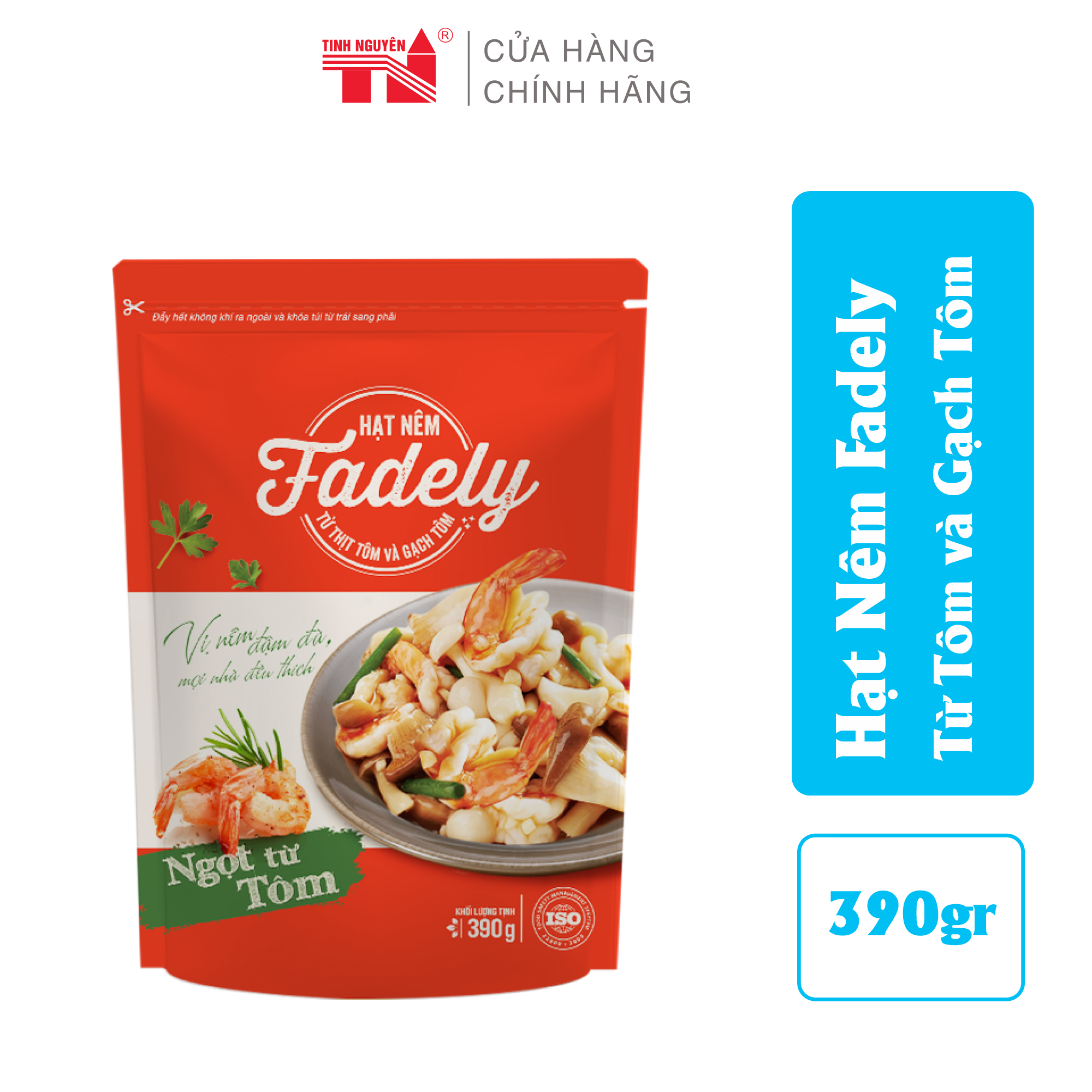 Hạt Nêm Fadely Từ Thịt Tôm Và Gạch Tôm (390g)