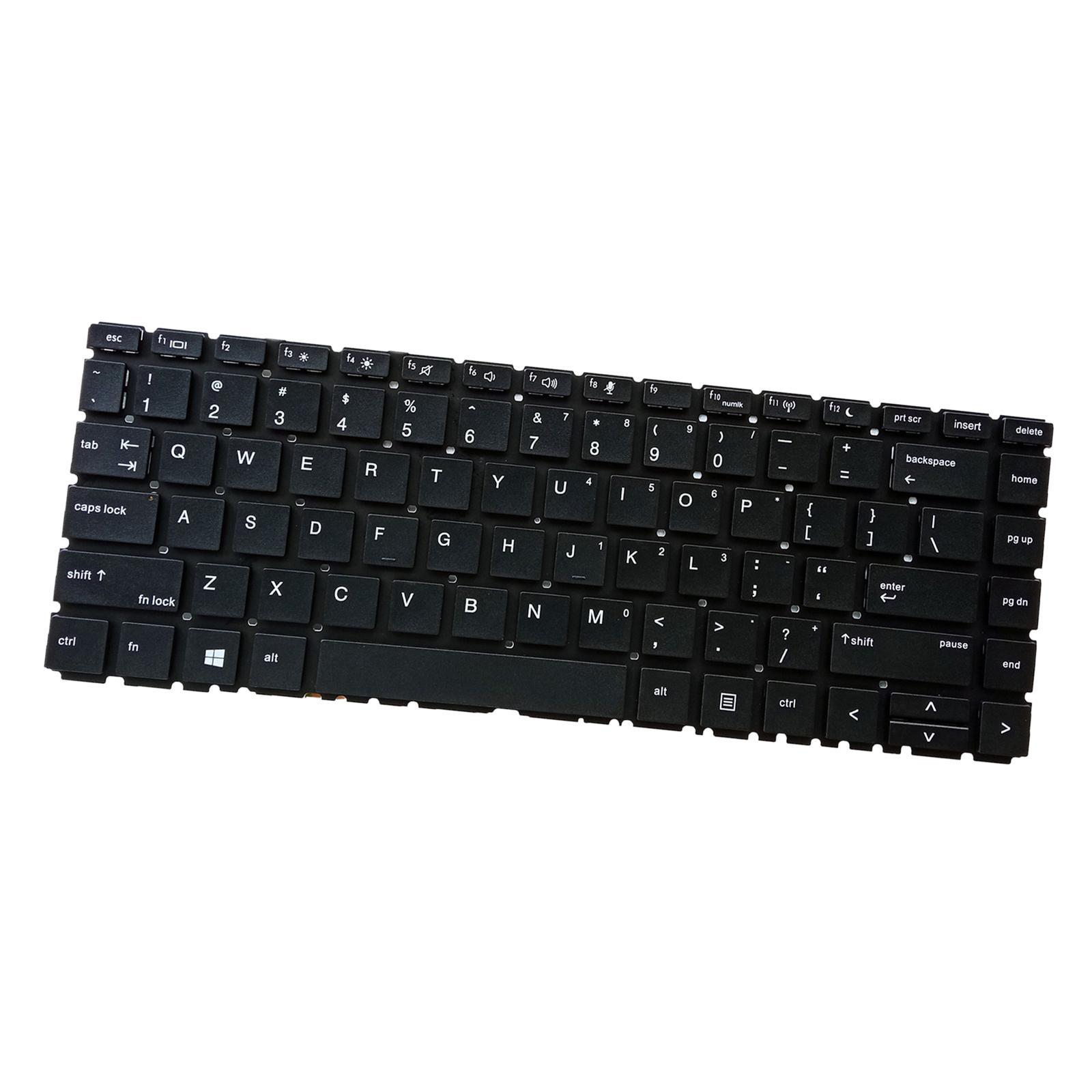 Laptop Keyboard US Layout Durable Matte Notebook Keyboard Keypad for 440 G6 445 G6 Premium Replacement Spare Parts
