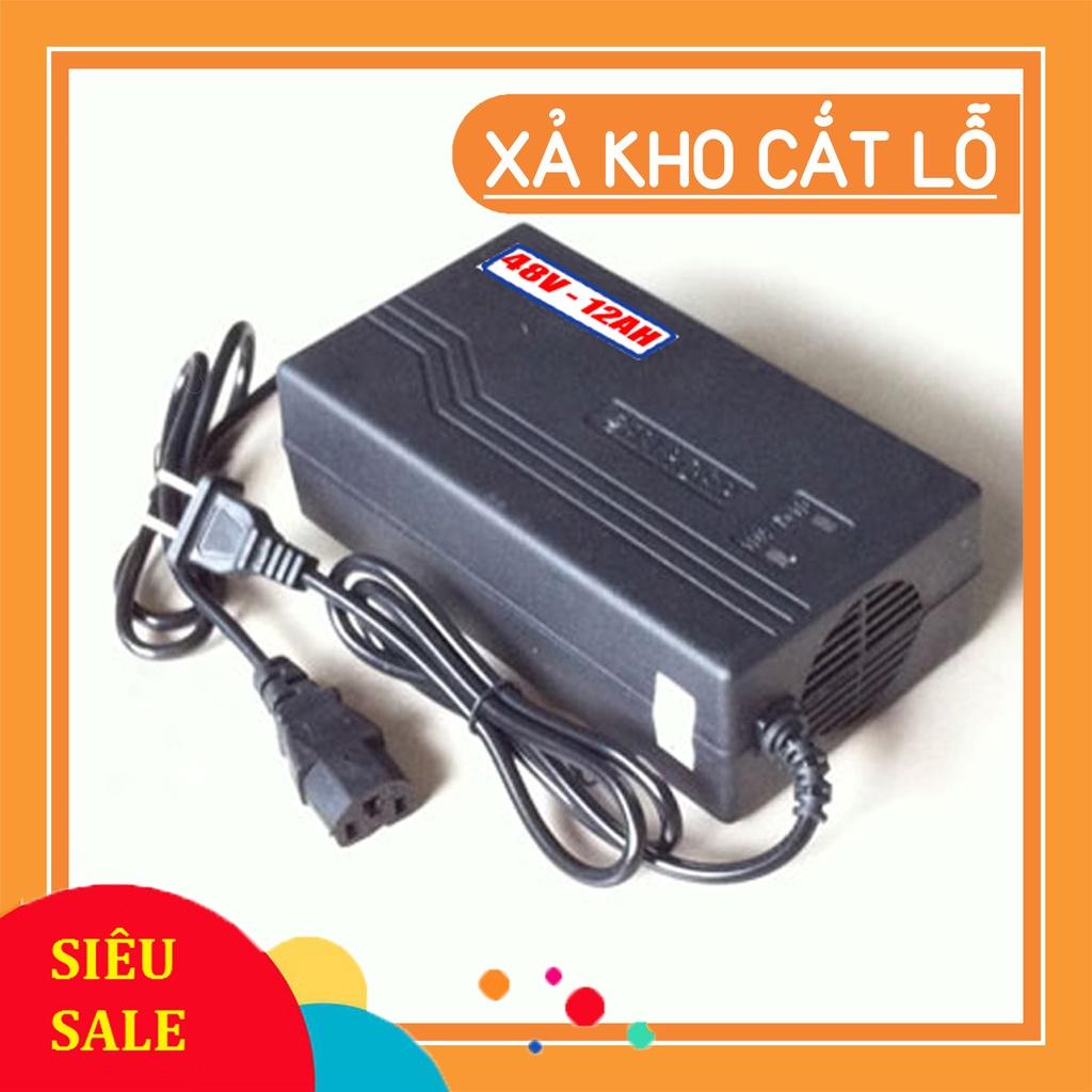 Sạc Xe Điện (48V-12AH) Chân Vuông bảo hành 12 tháng