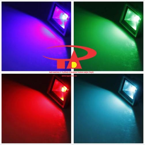 Đèn pha led 30w đổi màu - Pha led 30w RGB