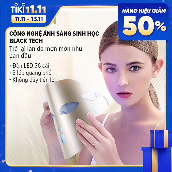 Mặt Nạ Ánh Sáng Sinh Học Led Photon Chăm Sóc Và Cải Thiện Sắc Tố Giúp Trẻ Hóa Da Mặt Cao Cấp - Hàng Chính Hãng