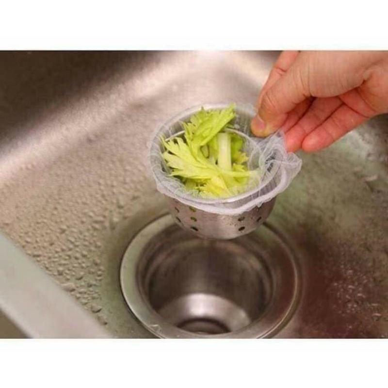 Set 100 túi lọc rác cho bồn rửa bát, rửa chén trong nhà bếp