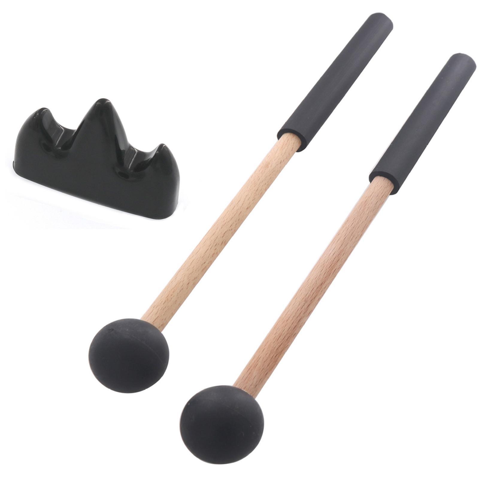 2x Rubber Head Mallet Percussion 8.7inch Drum Mallet for Marimba Meditation Yoga