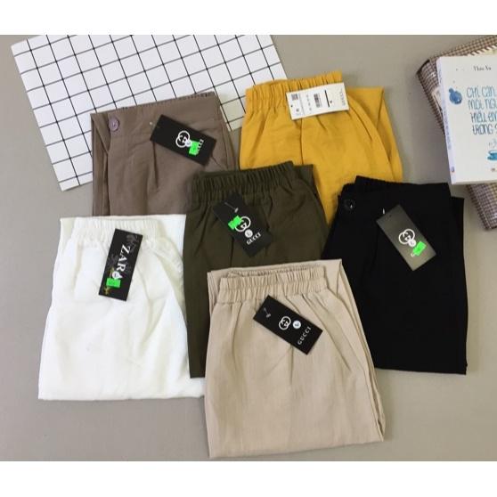 QUẦN BAGGY CHẤT ĐŨI NHẸ MÁT, KHÓA THẬT ,CHUN SAU, KHUY TRƯỚC