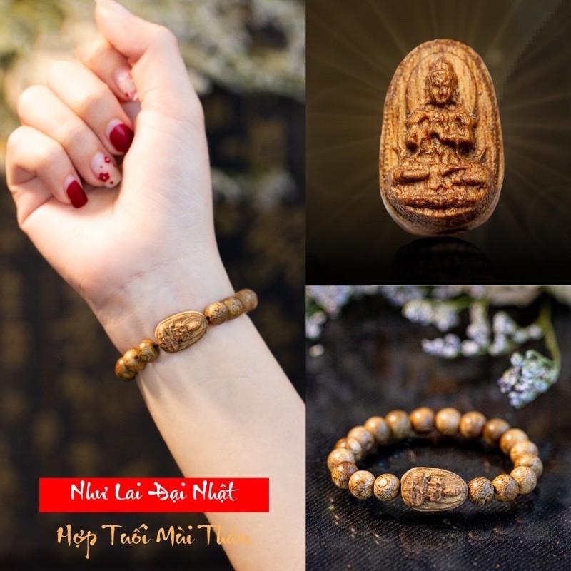 Vòng tay trầm mặt phật bản mệnh Thơm tự nhiên