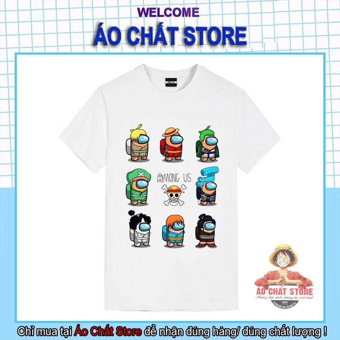 (SIÊU PHẨM + ẢNH THẬT) Áo Thun Among Us One Piece Siêu Độc | Áo Nhân Vật One Piece Among US đẹp AU03