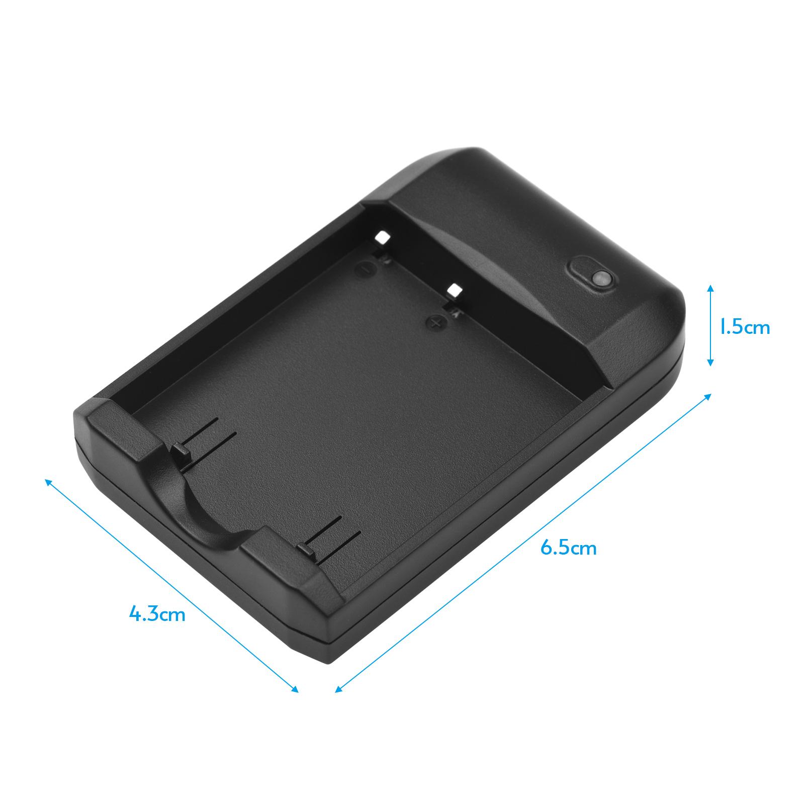 NP-40 Battery Charger with LED Indicator Light + 2pcs NP-40 Batteries 3.7V 800mAh with USB Charging Cable