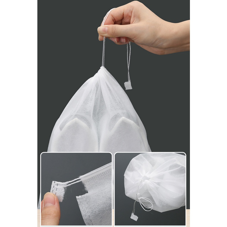 Túi Giày Vải Không Dệt Có Dây Rút, Túi Vải Đa Năng Đựng Dép Đồ Du Lịch Chống Nước Túi Xách