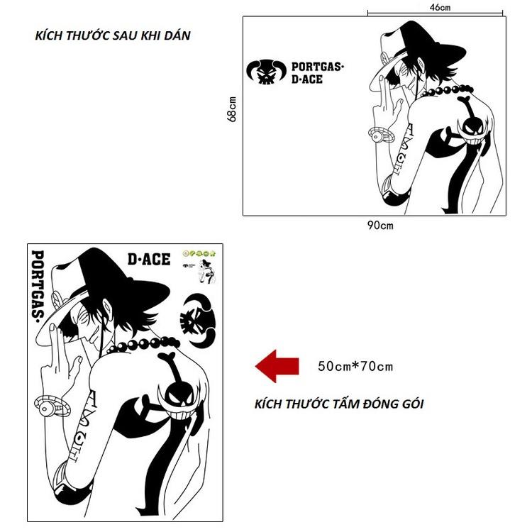 Decal 3D Anime One Piece Trang Trí Nhà Cửa - Decal Dán Tường Đảo Hải Tặc Cao Cấp AmyShop