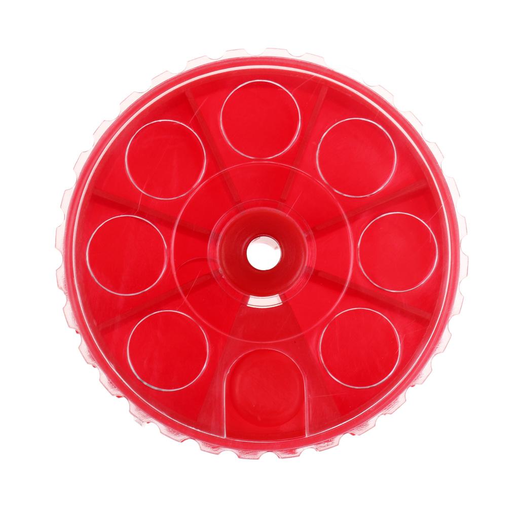 Plastic Fishing Sinker Weights Storage Portable Terminal Fishing Tackle Red