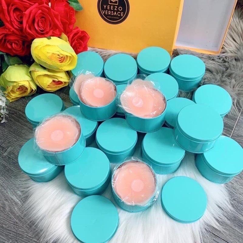 Hộp 5 Đôi Miếng Dán Ngực Silicon Mềm Mại Cho Da, Miếng Dán Ti Nhũ Hoa Dùng Nhiều Lần
