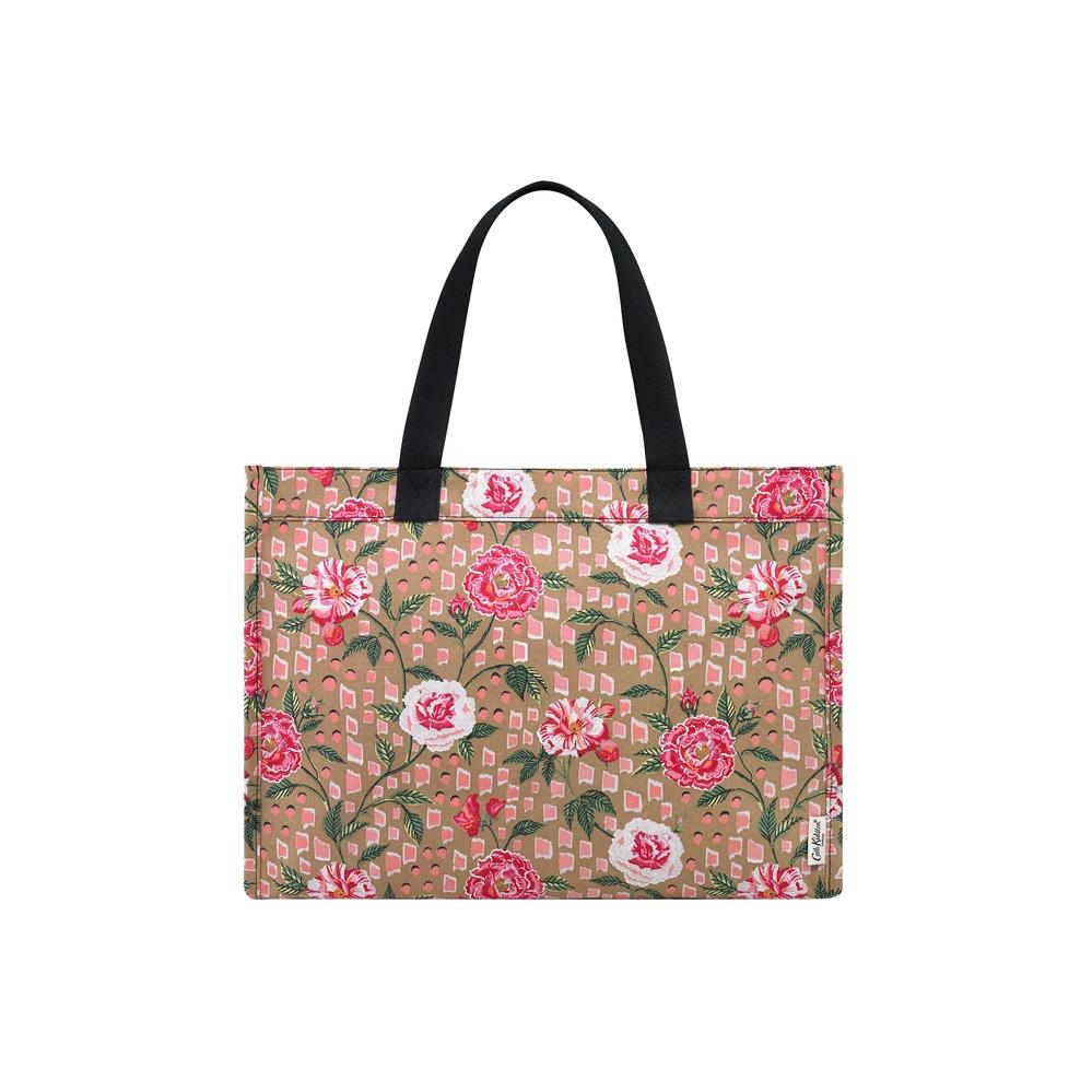 Cath Kidston - Túi đeo vai/The Sidekick Tote - Tea Rose - Camel -1041149