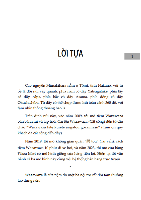 Sách - Lên Đỉnh Núi Mở Tiệm Bánh Mì - Triết Lí Wazawaza - Những Con Người Hạnh Phúc, 2 Loại Bánh Mì, Và Doanh Thu Thường Niên 300 Triệu Yên