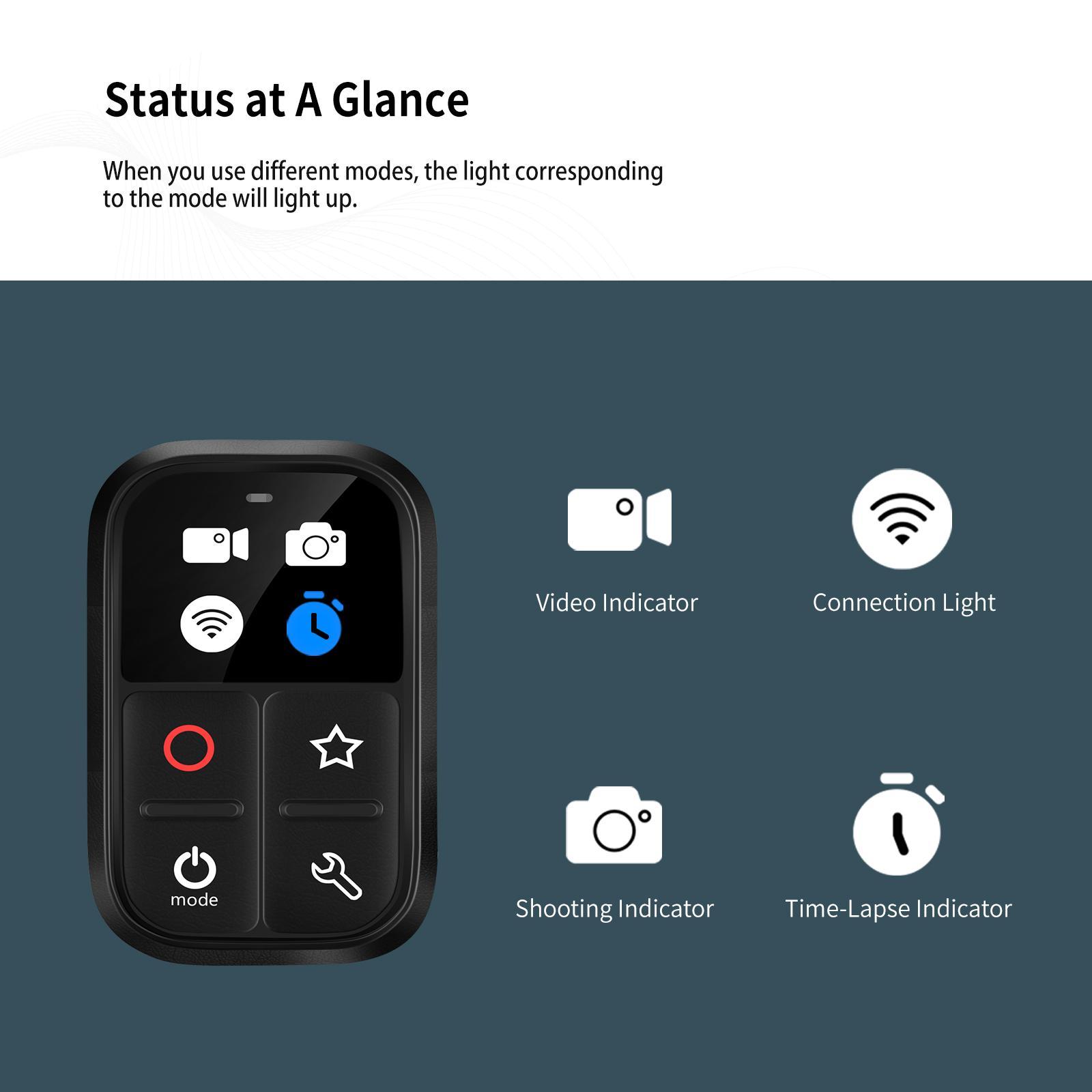 WiFi Remote Control Multifunctional Wireless for 8/9/Max Black