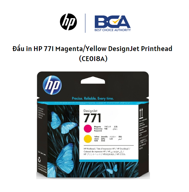Đầu in HP 771 Magenta/Yellow DesignJet Printhead (CE018A) - Hàng chính hãng