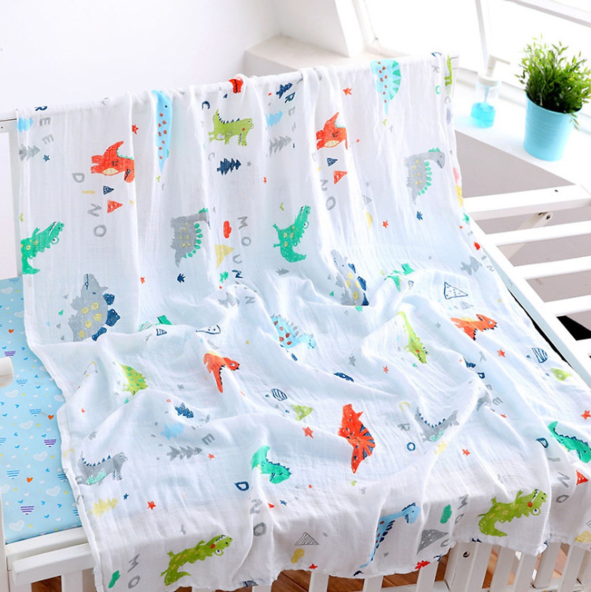 Set 4 Khăn Tắm Bonny Sợi Tre Siêu Mềm Và Thấm Hút Cho Bé