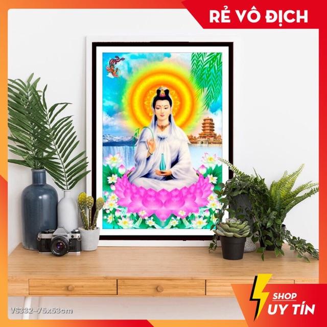 Tranh đính đá Phật Quan Âm VS332 chưa đính