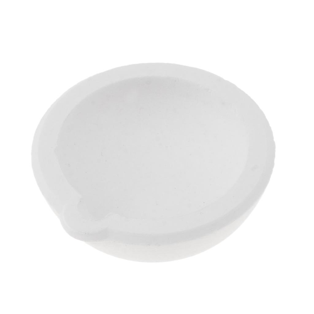 5xQuartz Silica Melting Crucible Dish Pot Cup for Gold Silver 100g 4.5x1.7cm