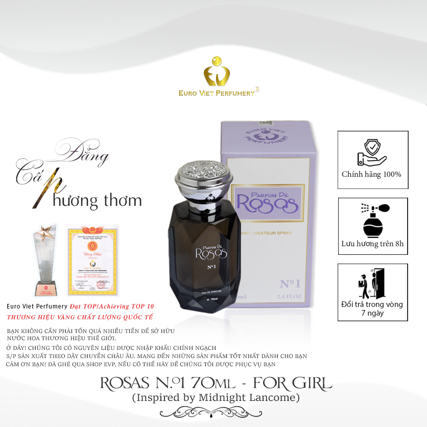 Nước hoa PERFUM DE ROSAS No.1 ( Bí ẩn)