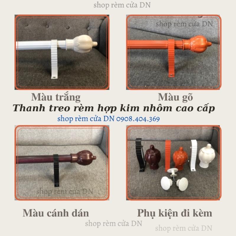 Thanh treo rèm,cây treo rèm cửa sổ,cửa chính làm từ hợp kim nhôm lõi 3 chấu chắc chắn tặng kèm vít và tike