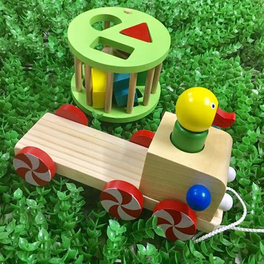 Xe Kéo Vịt Thả Hình - Đồ Chơi Thả Hình Khối