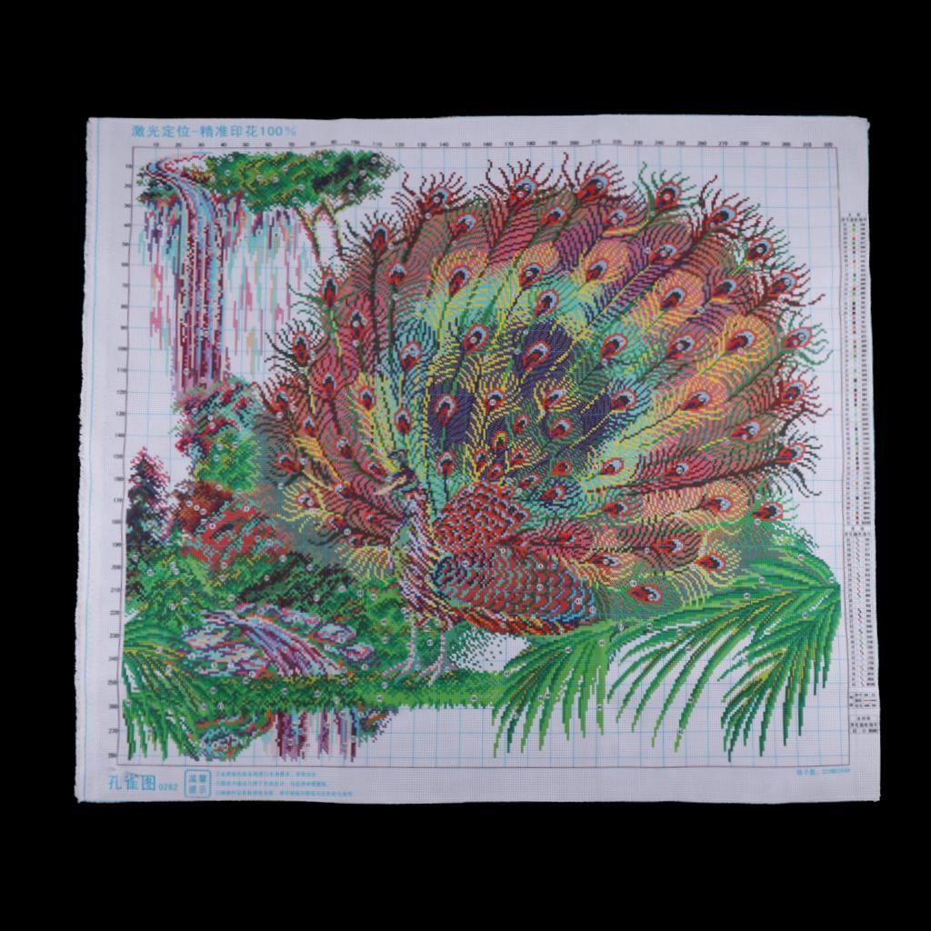 Stamped Cross Stitch Kit Pre-Printed Pattern Embroidery 83x75cm