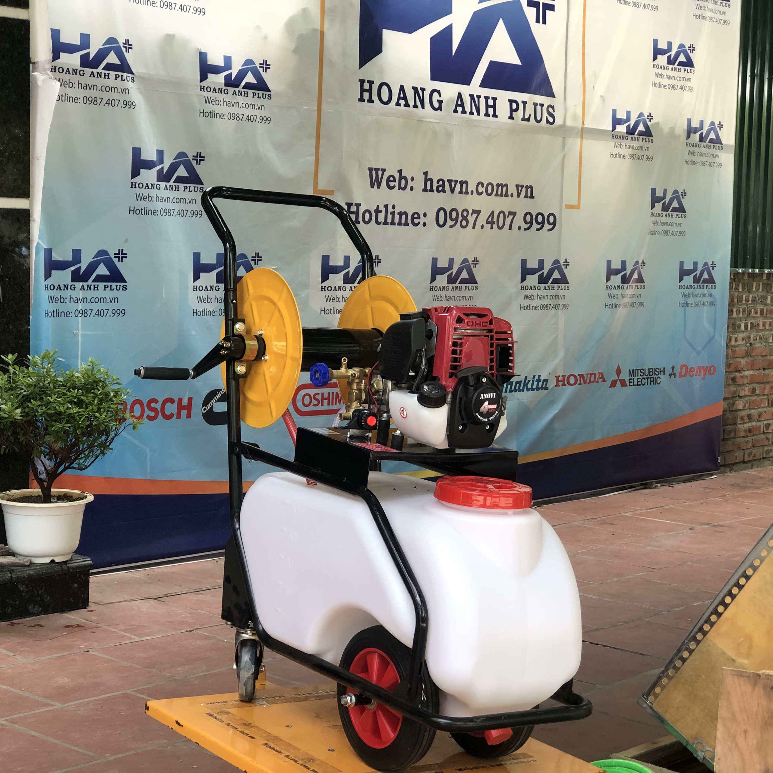Máy Phun Thuốc Xe Đẩy 4 Thì Anovi-50L