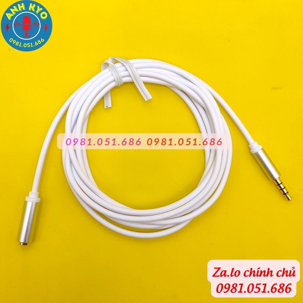 Dây jack đầu 3.5, nối dài tai nghe loại 2m cao cấp. Nối dài dây mic, dây livestream, dây nhạc, tai nghe... BH 6 tháng