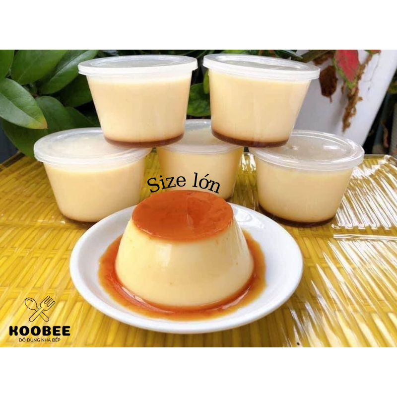 Hũ hộp cốc khuôn bánh flan caramen - Khuôn làm bánh da lợn, bánh xu xê, thạch rau câu nhựa 100% PP KHÔNG MÙI CHỊU NHIỆT