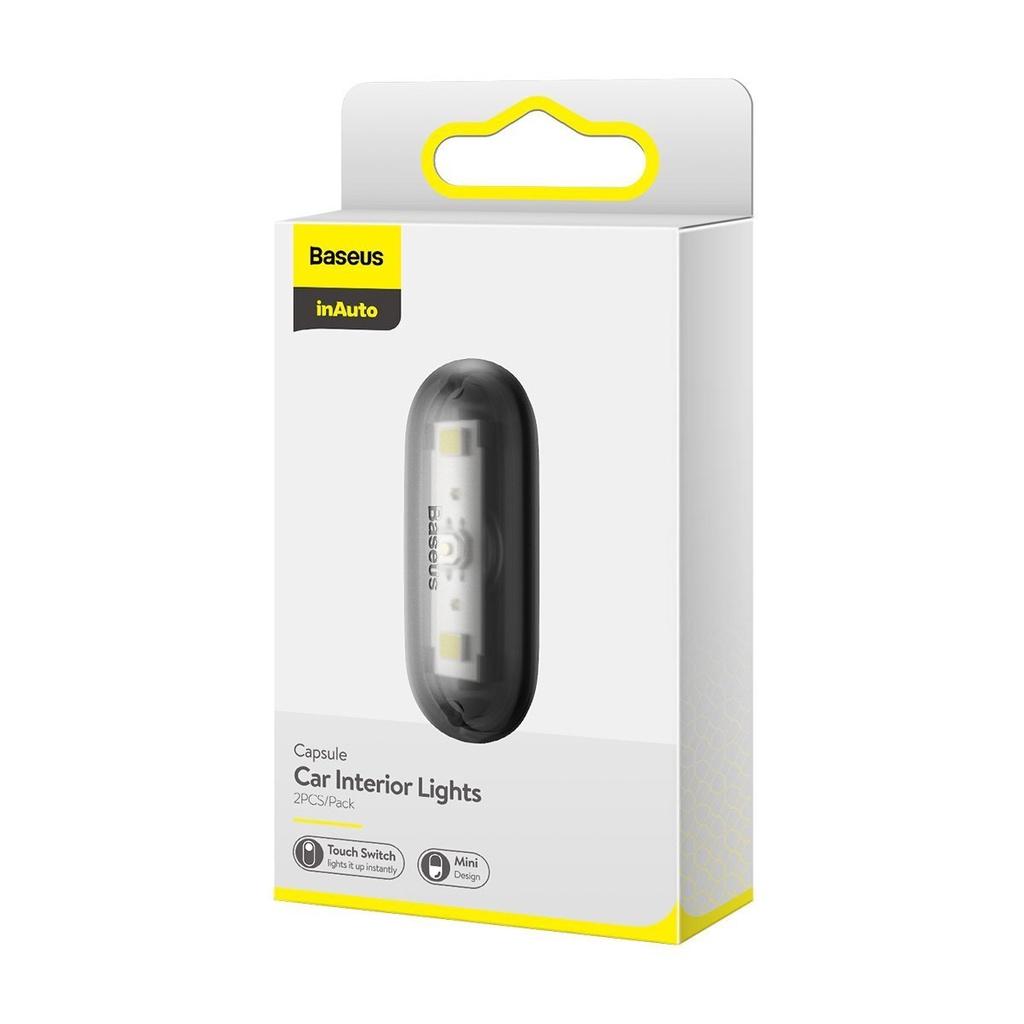Đèn Led Dán Cốp Xe Ô Tô - Đèn trần oto Baseus không dây led mini gắn dính gầm ghế oto trần xe tủ đồ ...