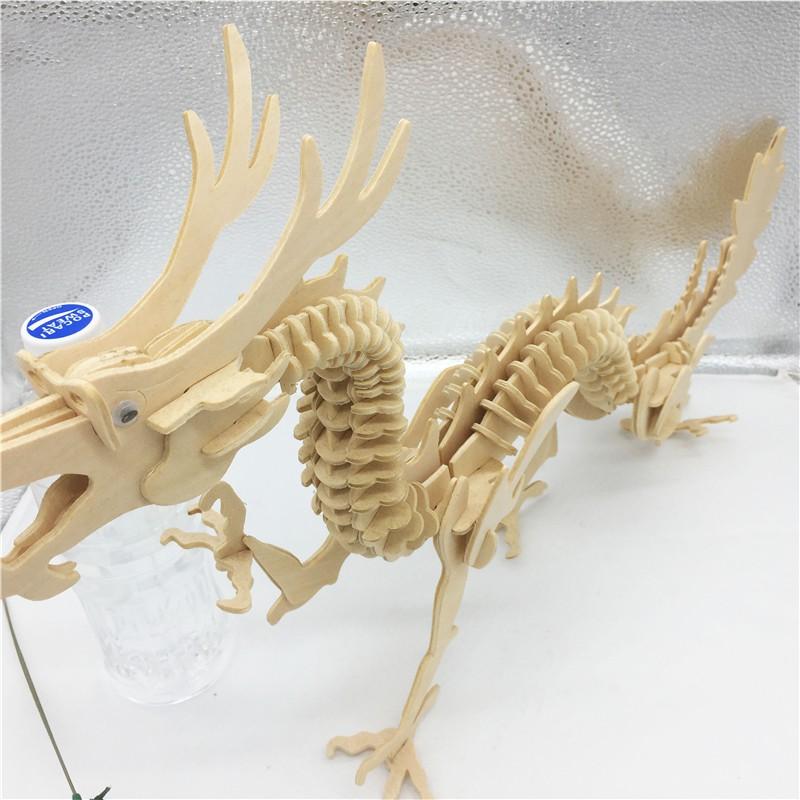 Đồ chơi lắp ráp gỗ 3D Mô hình Con Rồng Dragon