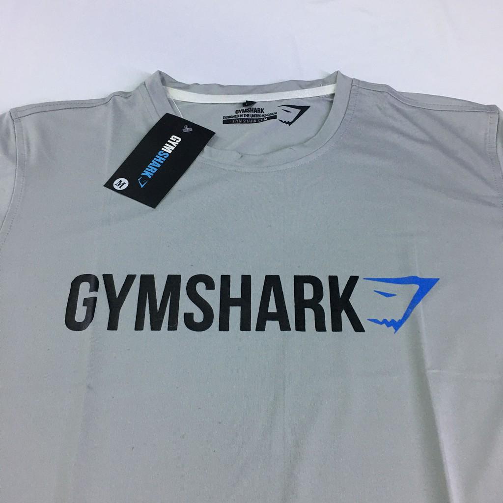 Bộ Áo Thun Gymshark ngang Xám Quần thể thao LVFT thun Poly Đen