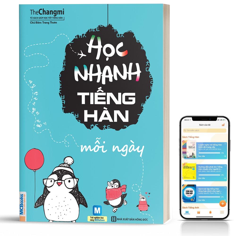 Sách - Học Nhanh Tiếng Hàn Mỗi Ngày Cho Người Bận