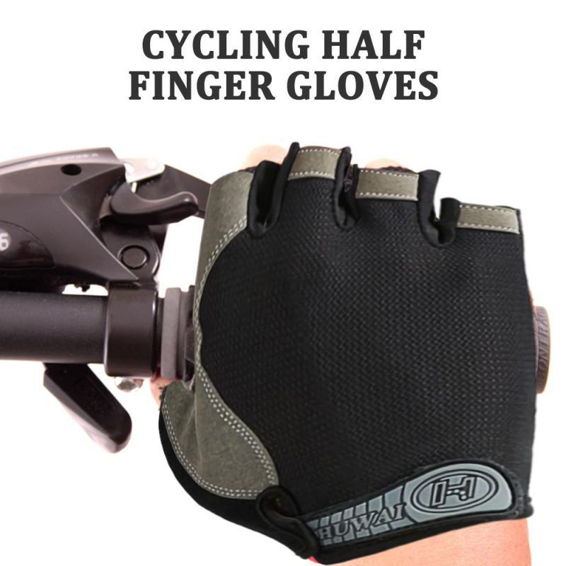 Găng tay đi xe đạp nửa ngón tay đàn ông phụ nữ chống sốc trượt xe đạp mùa hè Găng tay xe đạp không có ngón tay găng tay xe đạp găng tay xe đạp Color: 01 Gloves Size: M