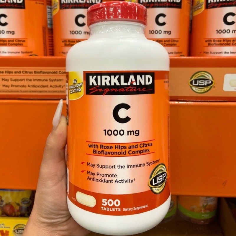 Vitamin C Kirkland Signature Giúp sáng da, làm chậm quá trình lão hóa, tăng sức đề kháng, nhanh lành và tăng sức khỏe tổng thể - Massel Official