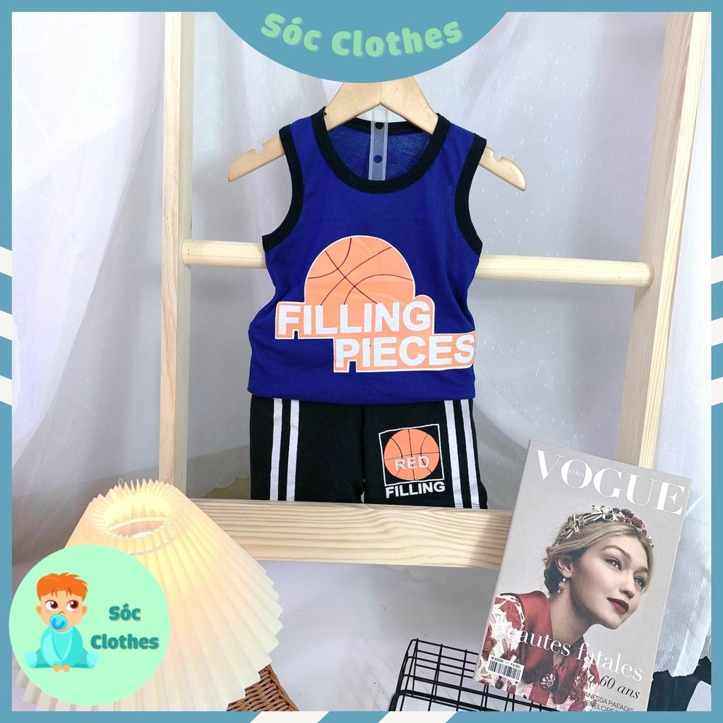 Bộ Ba Lổ Bóng Rổ Cho Bé Trai Size 8 - 18 kg
