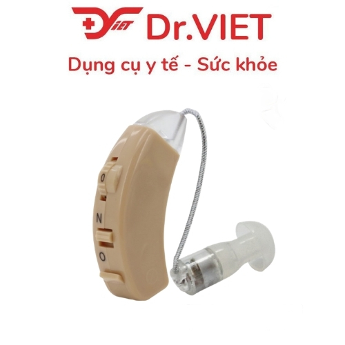 Máy Trợ Thính Alkato JH-125 Không Dây Đeo Sau Tai Cho Người Lãng Tai Nghe Kém, Khuếch Đại Âm Thanh, Giảm Hú Rít - Hàng Chính Hãng