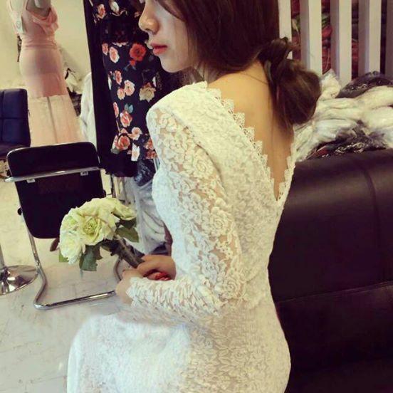 Đầm Dài Đi Tiệc LABELLE Ren Ôm Đuôi Cá